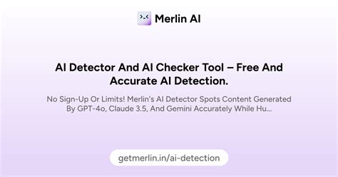 AI Detector and AI Checker Tool – Free and Accurate AI Detection.