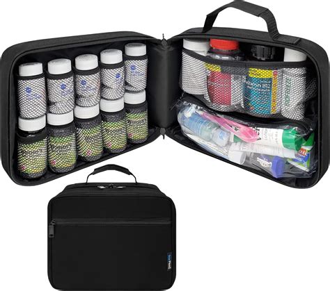 StarPlus2 Large Padded Pill Bottle Organizer, Medicine Bag, Case ...