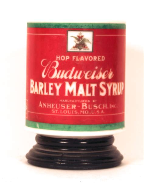 Budweiser Barley Malt Syrup Glass Light, Anheuser-Busch, St. Louis, MO ...