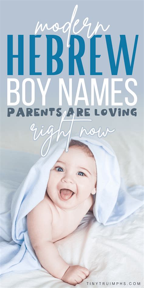 Best Hebrew Boy Names to Inspire You - Tinytruimphs