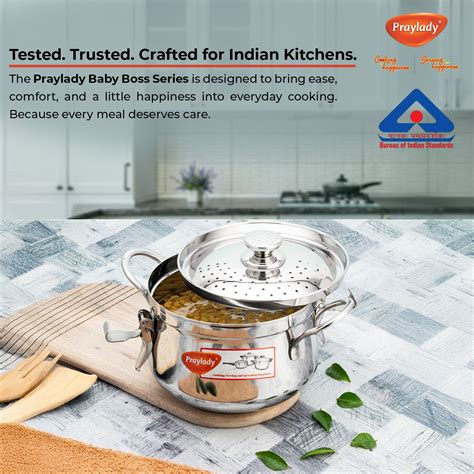 Baby Boss Stainless Steel Strainer Pot with Lock – Pasta, Rice & Veget