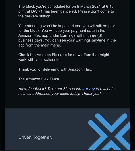 Help with cancelled block? : r/AmazonFlexUK