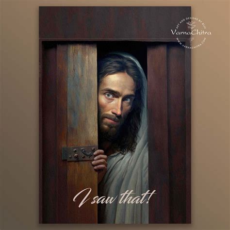 I Saw That - Jesus Christ Digital painting in Oil Painting Style by Biju