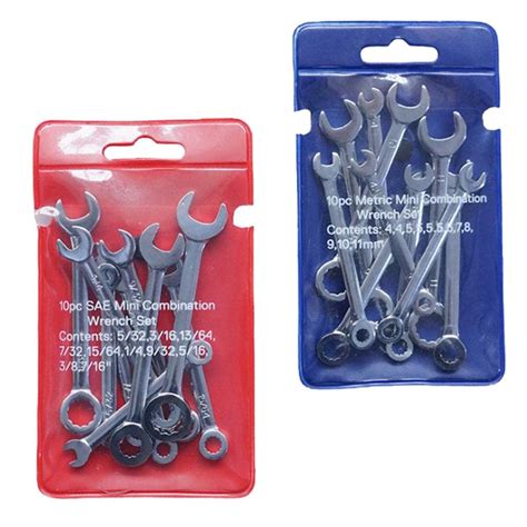 CALANDIS® 10 pcs Combination Spanner Wrench Set Mini wrench set Metric ...