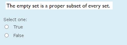 Proper Subset Empty Set 的图像结果
