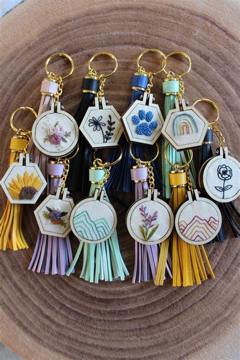 Image result for How to Make Embroidered Keychains