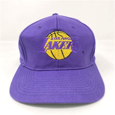 Vintage Los Angeles Lakers Hat Snapback Adjustable... - Depop