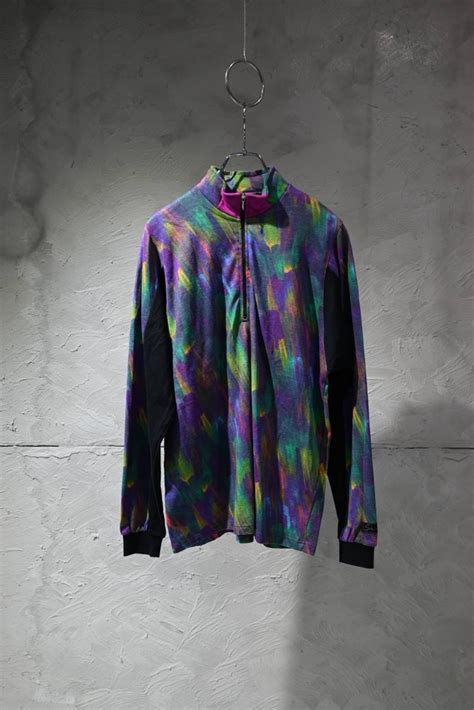PAINTED DESIGN HALF ZIP CUTSEW | iroha
