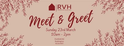 Ruskington Village Hall Meet & Greet , Parkfield Road, NG34 9HT ...