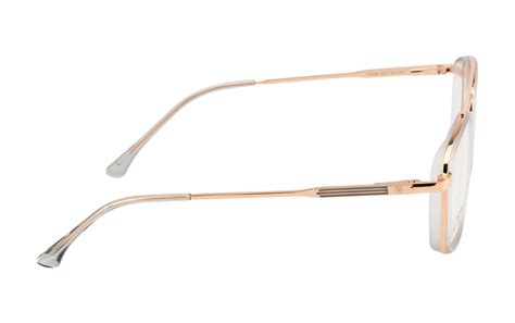 RoseGold Squar Eyewear with Double Bar and SpringRoseGold Squar Eyewea ...