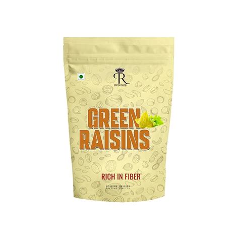 PR SUKHA SAAG Seedless Green Raisins | Dry Kishmish | Healthy Snacks ...
