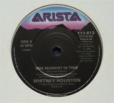 Whitney Houston One Moment In Time 7 Inch | Buy from Vinylnet