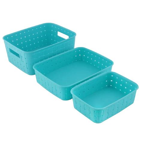 0062 Smart Baskets for Storage(Set of 3) Sky Blue – Amd-Deodap