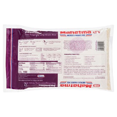 Mahatma Authentic Aromatic Jasmine White Rice 5 Lb - *Pre-Order - CIS ...