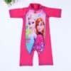 Latest Designer Frozen Elsa Print Long Swimwear for Baby Girls in India