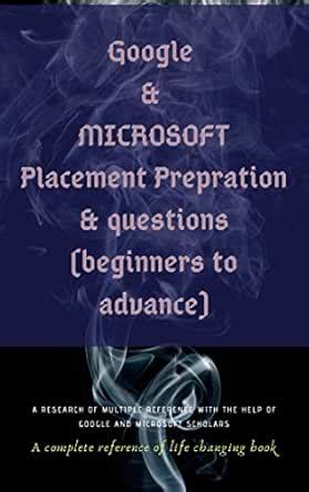 Interviews and Placement prepration for Google & Microsoft: Google ...