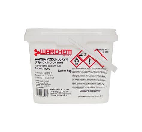 Calcium hypochlorite (bleaching powder) - pure 5 kg WARCHEM | ChemMarkt.de