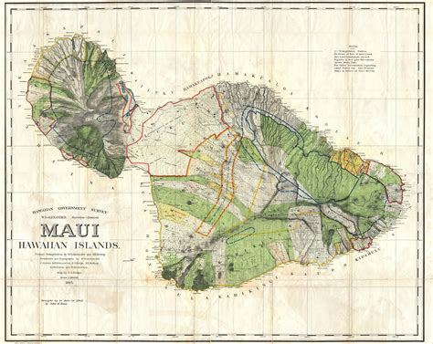 1885 Map of Maui, Hawaii by Alexander De Witt : r/MapPorn