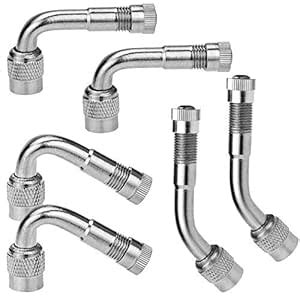 6 Pack Dually Valve Stem Extensions, Mellbree 45 Degree 90 Degree 135 ...