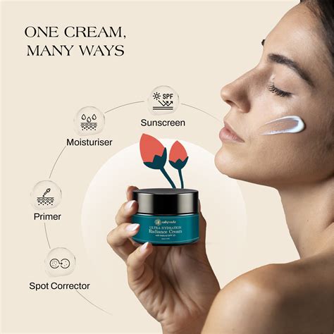Ultra Hydration Radiance Cream with Natural SPF 25 for Sun Protection