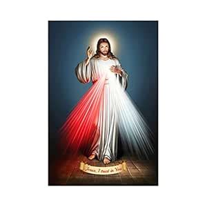 Dharvika Innovations Jesus Christ Wall Poster, Sparkle Lamination, Self ...