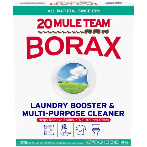 20 Mule Team Borax Natural Laundry Detergent Booster & Household ...