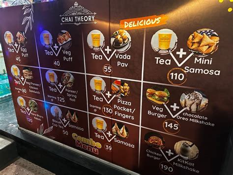 Menu at Chai Theory-New Bell Road, Bengaluru