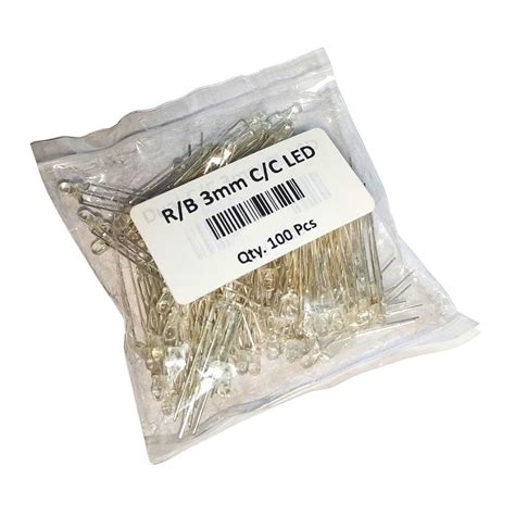 3mm Red/Blue Common Cathode Dual Led