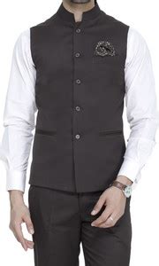MANQ Solid Men Waistcoat - Buy MANQ Solid Men Waistcoat Online at Best ...
