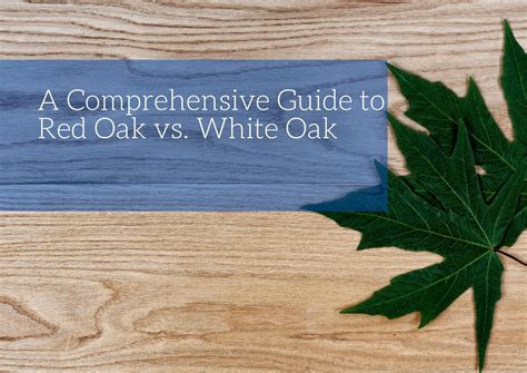 A Comprehensive Guide to Red Oak vs. White Oak | Blog