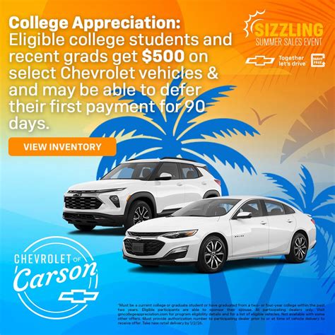 New Chevrolet Vehicle Specials In Carson | Chevrolet of Carson