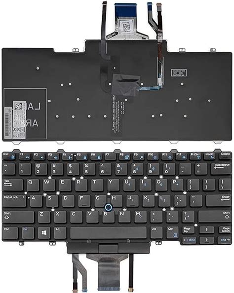 EARPIX Laptop Keyboard for Compatible Dell Latitude E5450 E5470 E7470 ...