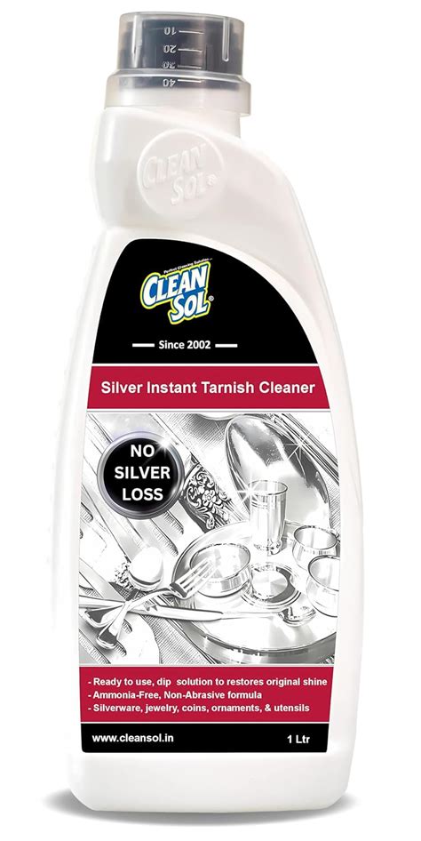 Cleansol Silver Dip Cleaner Liquid – 1 Litre | Instant Silver Cleaner ...