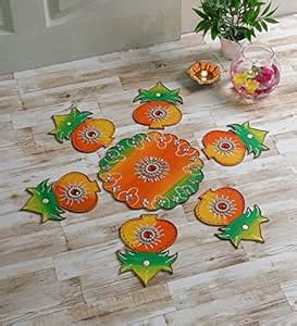 Buy 999STORE Handmade multicolour wooden Rangoli Diwali decorative item ...