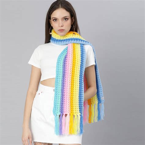 Pastel Stripes Scarf - 2960 – Magic Needles
