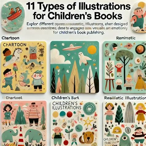 11 Types of Illustrations for Children’s Books | Book illustration ...