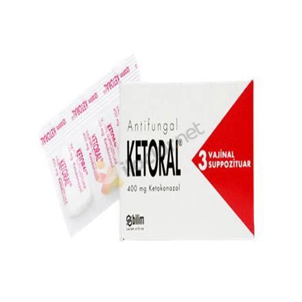 Bilim İlaç Ketoral Vajinal Supozituar (fitil) 400 mg 10 Adet