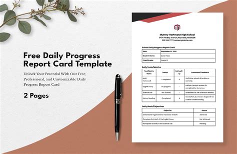 FREE Progress Report Card Templates - Download in Word, Google Docs ...