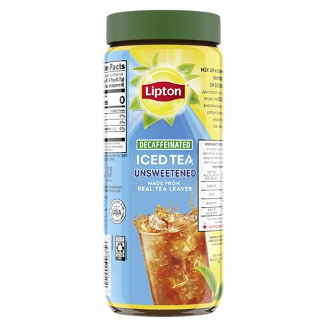 Lipton Iced Tea Mix, Unsweetened, Decaffeinated (3 oz) Delivery or ...