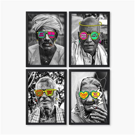 Pop Culture Shades Collection Art Poster-Combo – Myxtur