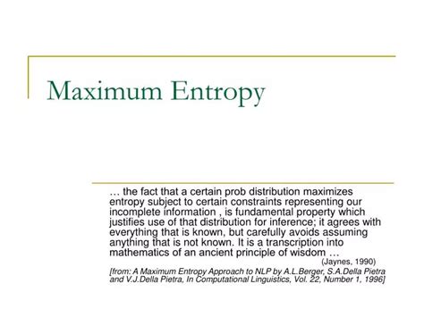 Image result for Maximum Entropy