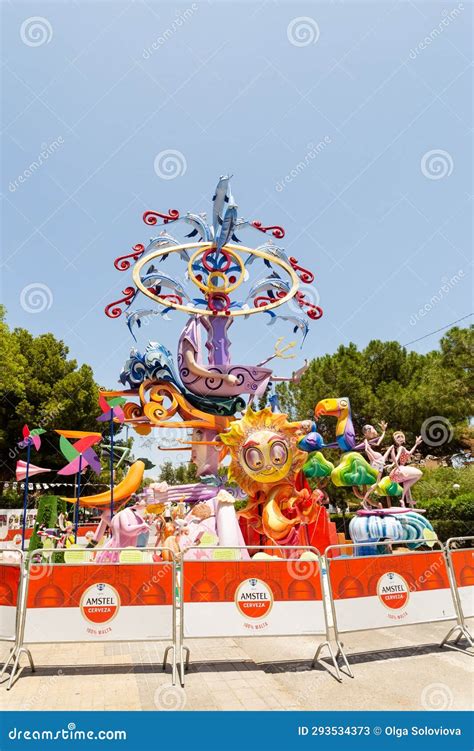 ALICANTE, SPAIN - JULY 5 2023: Alicante Bonfires Festival, Foguera ...