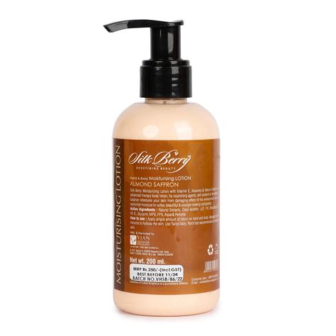Buy Almond and Saffron Moisturizer Body Lotion for Women – SilkBerry ...