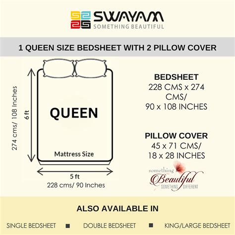 Buy SWAYAM Geometric Mosaic 210TC Serenity Queen Bedsheet Set from ...