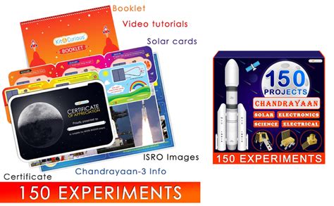 Buy Kit4Curious® Chandrayaan-3 Models and 150 Solar Electronic Science ...
