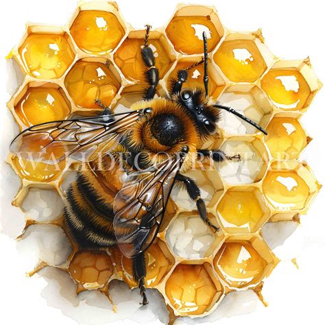 10 Bee and Honeycomb Clipart Bundle - High Quality Jpgs - Digital ...