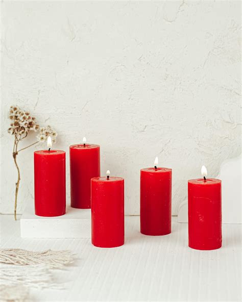 Shraddha Creation Scented Candles for Home Decor, Rose Fragrance ...