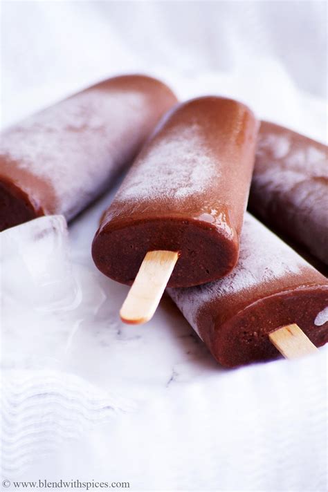 Banana Chocolate Popsicle Recipe - 4 Ingredient Healthy Popsicles