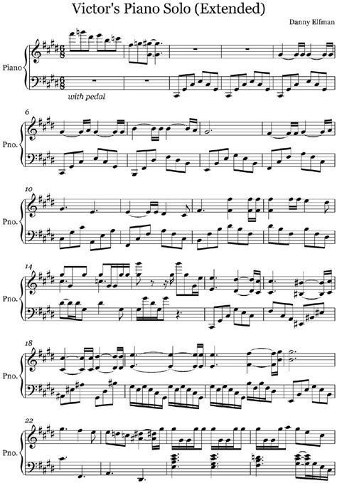 Image result for Corpse Bride Piano Solo