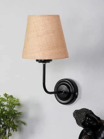 Devansh Beige Jute Wall Mounted Lamp Iron Base(KV08) : Amazon.in: Home ...